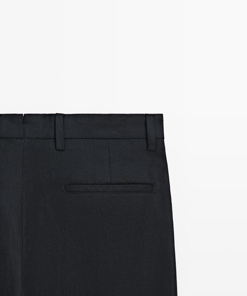 Masimodutti Linen Suit Pants