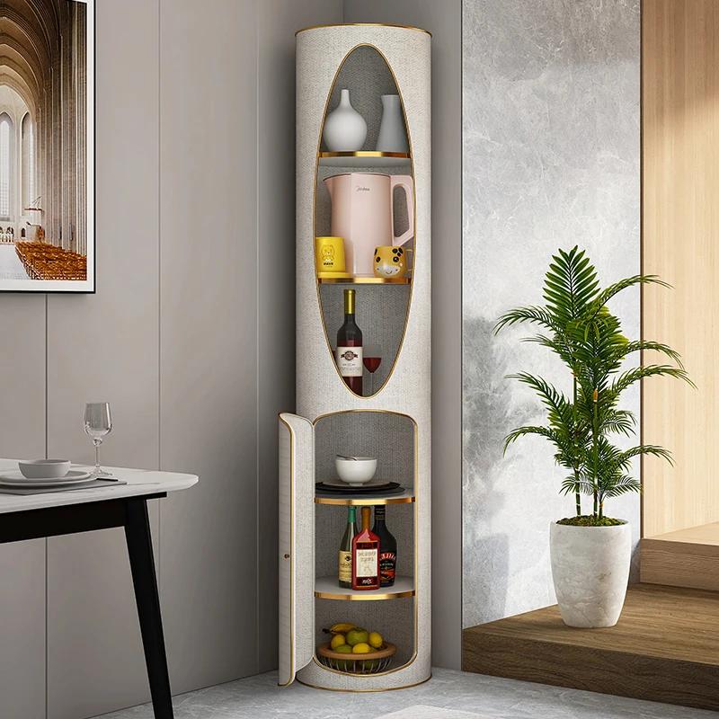 RWJ Creative Dining Side Home Bedroom Narrow Corner Storage Cabinet Nordic
