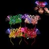 2026 LED Hair Hoop With Color Changing Lights Adjustable Headband For Parties Comfort Fit Battery Operated Plastic Hair Accessory