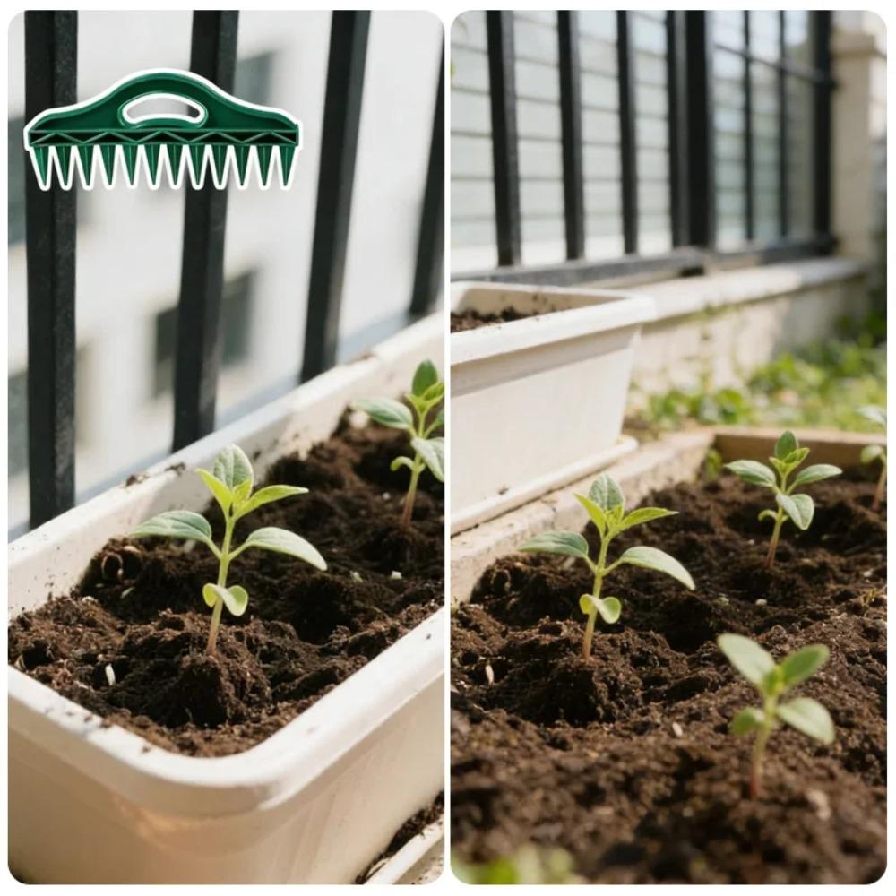 Seeds Handheld Spreader Seed in Gardening Punching Tool Manual Soil Portable Spacer Soil Puncher Planting Seeds Soil Loosening