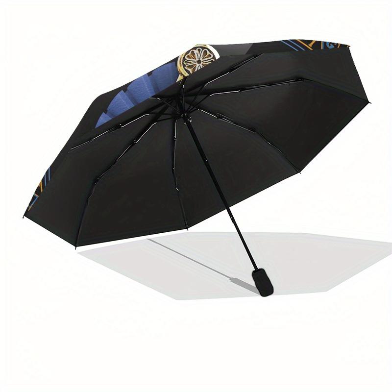 Masonic Square and Compasses Symbol  Umbrella, Portable 3-Fold Umbrella for Men & Women
