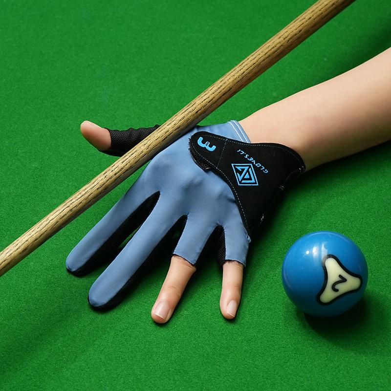 Durable Comfortable Single Anti Slip Half Finger Lightweight Snooker Sweat Wicking Fishing Gloves for Both Men and Women