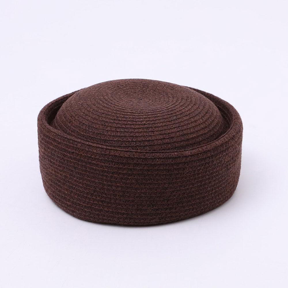 

Vintage Spring Summer Pillbox Hat 2026 Straw Beret Fedora Hat Ladies Flat Cap Wedding Fascinator Street Caps Summer Beach Berets кофейный