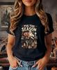 Tis The Season Halloween T-Shirt - Vintage Retro Ghost Pumpkin Skeleton Tee Top
