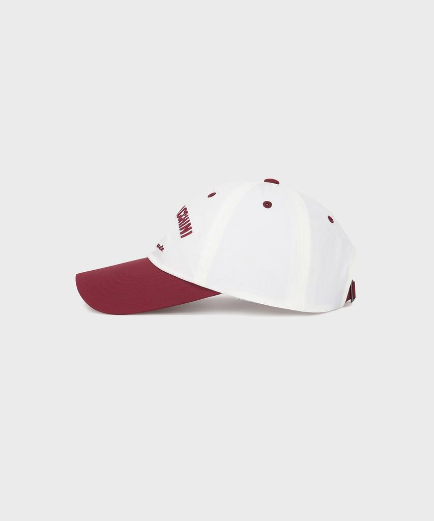 SERGIO TACCHINI U Lettering Woven Ball Cap (Burgundy)