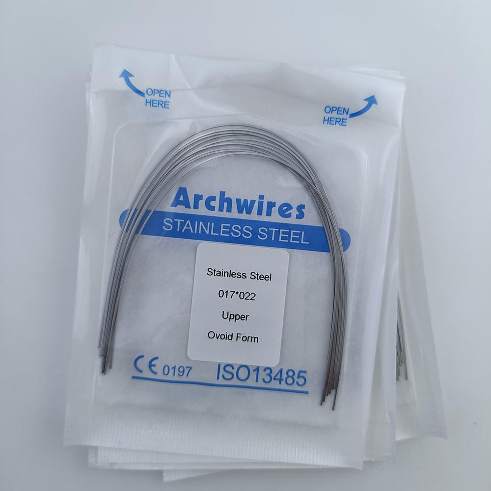 Orthodontische Boogdraad Tandheelkundig Roestvrij Staal Ovaal Vorm Boogdraden Super Elastisch Tandarts Materialen 100 stuks