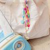 2025 Summer Titanium Steel Colorful Bead Bag Charm Keychain - Fashion DIY Accessory