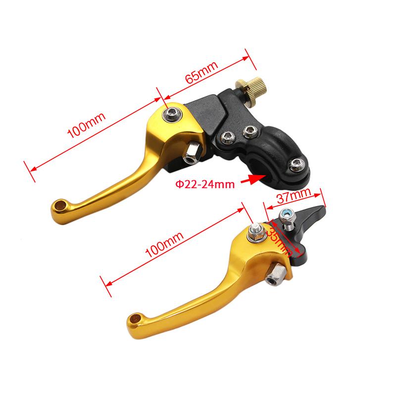 ZSDTRP Motocyklová spojková brzda skládací páka 22mm Alloy F3 Series 2ND ATV Dirt Pit Bike Modify