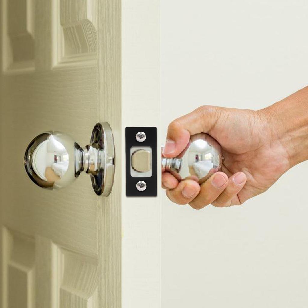 Door Lock Strike Plate Stainless Steel Deadbolt Front Door Reinforcement Security Metal Plate Deadbolt Installation