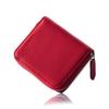 Mini Genuine Keeps Bills Unfolded [PURCHIC] Wallet, Bi-fold Wallet, Women's Wallet, Leather, Compact, Lightweight, Slim, Anti-Skimming, (Red)