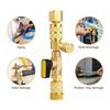Dual Size 1/4" & 5/16" SAE Valve Core Remover/Installer Tool Kit, for R22 R32 R410A R134A , Valve Changer w/Magnet & Bypass Port