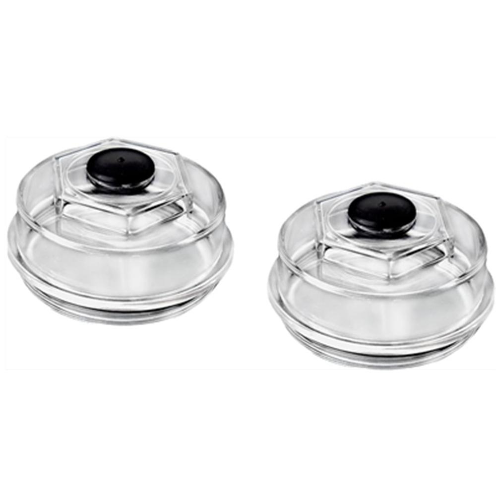 2Pcs 4 inch Trailer Hub Replacement Oil Cap Kit For 10K-16K Dexter Bearing Cover