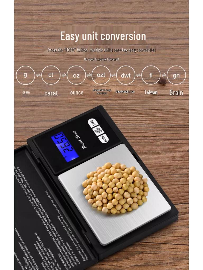 High Precision 0.01g Mini Pocket Gram Scale for Jewelry and Gold