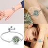 Diamond-Studded Titanium Steel Tree of Life Essential Oil Diffuser Bracelet with Multiple Patterns