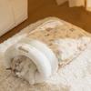 Warmes Haustier Kuschelhöhle Verdickte Haustier Tasche Steppdecke Bett Haustierhaus Katze Schlafsack Reise