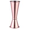 Gravierte Edelstahl Doppelkopfmessbecher Cocktail Jigger Barzubehör Shot Drink Mixer Barkeeper Barman