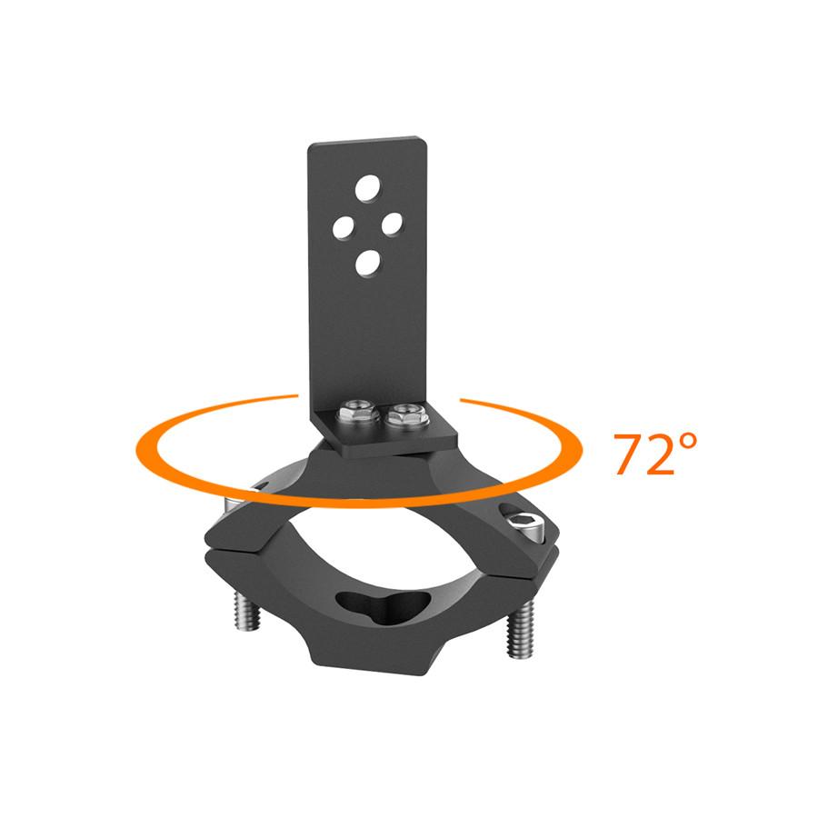 2pcs LED Headlight Bracket Pipe Fork 30-54mm Mount Driving Fog Lamp Clamp Holder Stander For Cafe Racer Chopper Motorcycle