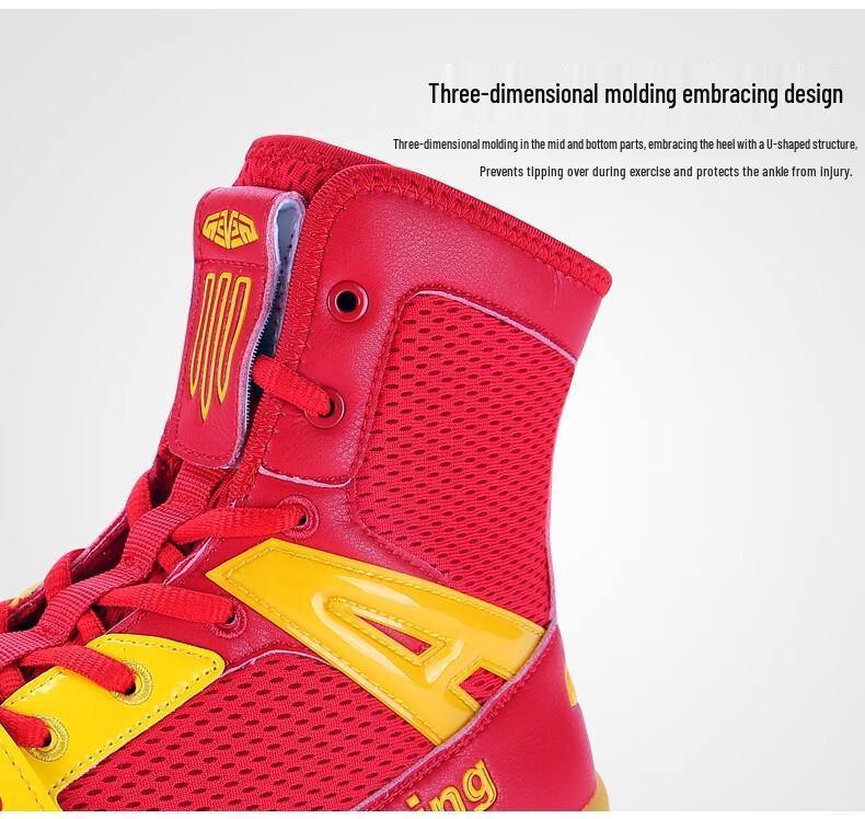 Mingsibo Unisex Boxing and Wrestling Shoes - Breathable Mesh for Children & Adults, Large Sizes Available