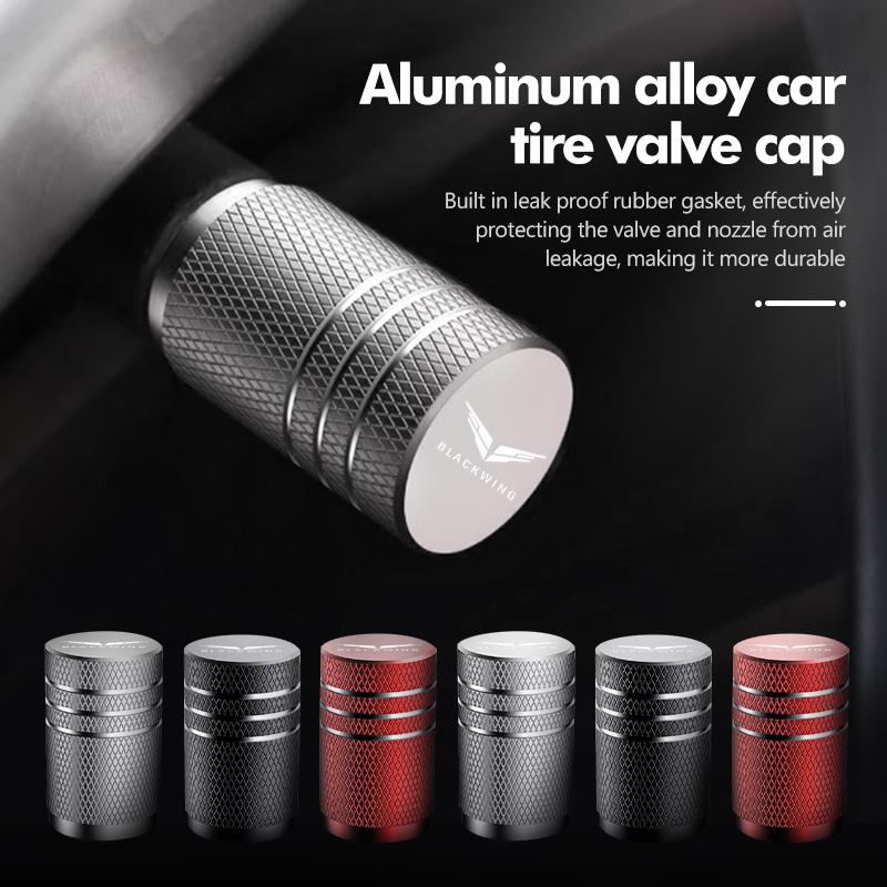 4pcs Car Tire Wheel Air Dust Cover Bicycle Valve Stems Caps For Cadillac CT5-V CT4-V CTS ATS BLS XLR XTS STS CT4 XT5 CT5 CT6