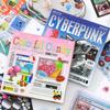 JIAMEI 30 Blatt Retro und Zukunft Serie Kawaii Ins Stanzbuchstaben Aufkleber Buch DIY Tagebuch Clipbook Ästhetische Aufkleber