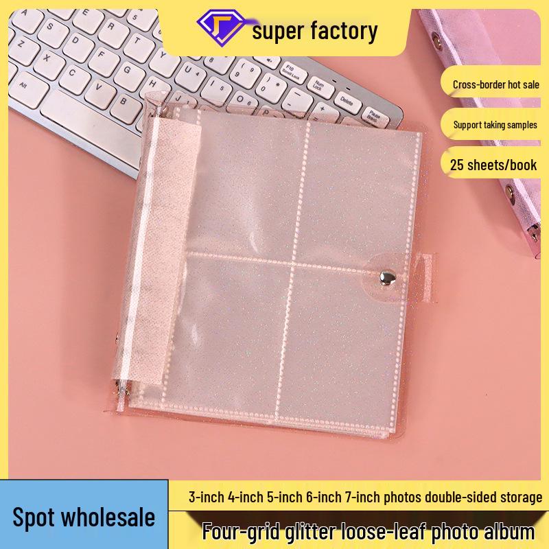 3-5 Inch Large Capacity Transparent Card and Photo Album for Tickets and Polaroids