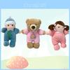 Weiche Baby-Tröstpuppe Kissen Niedliches Bären-Stofftier Für Jungen Mädchen Kinderfest Geschenk 30cm