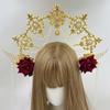 Angel Halos Crowns Marys Goddesses Headband Golden Tiaras Lolitas Crowns Wedding Cosplay Halloween Headdress Headpiece