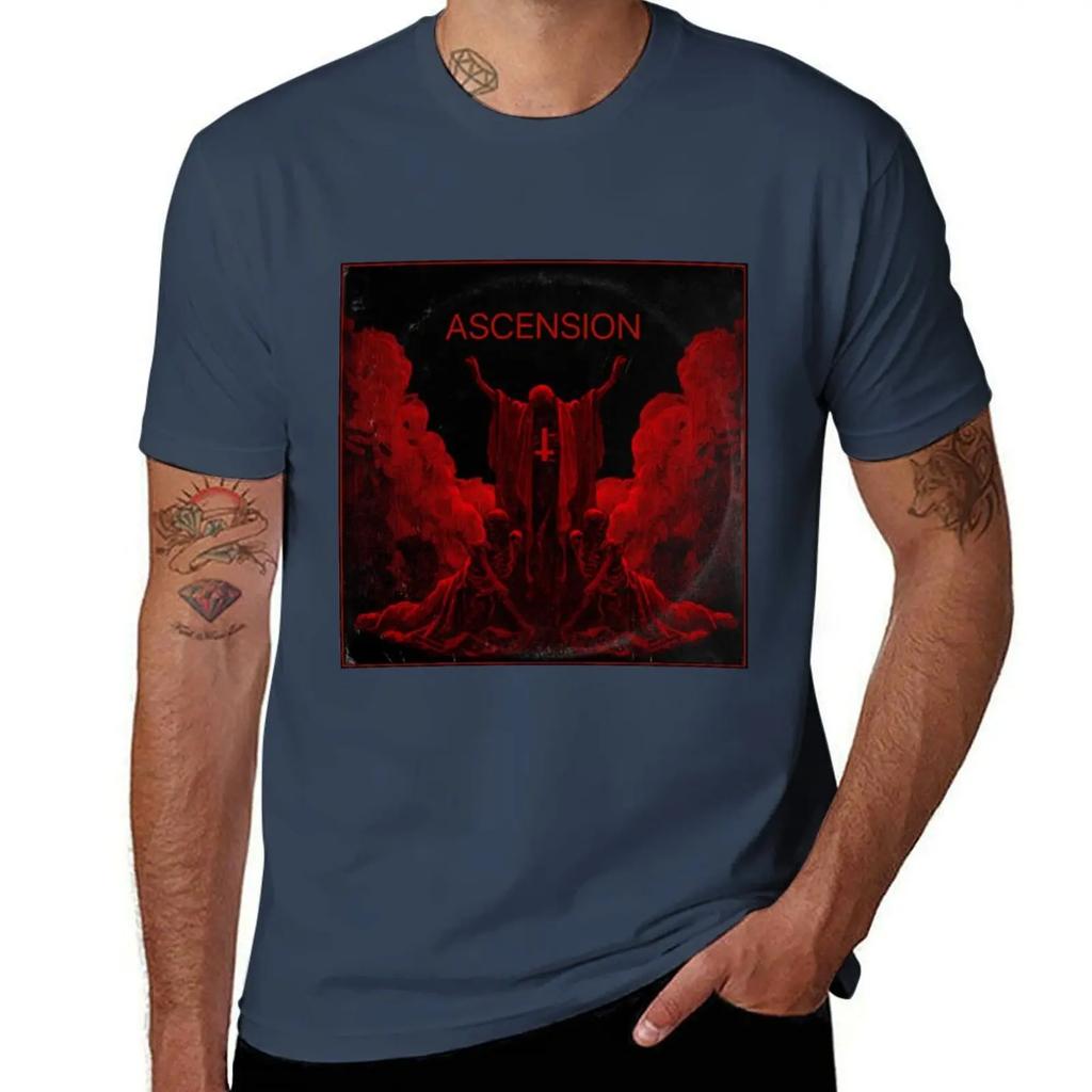 ASCENSION (vinyl burn edition) T-Shirt vintage tees korean fashion blue archive slim fit t shirts for men