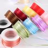3Mm Thin Ribbon Balloon 1Roll Colorful Rope Ribbon Double-Sided Ribbon Party Card Gift Decoration Diy Packaging Hair Accessories
