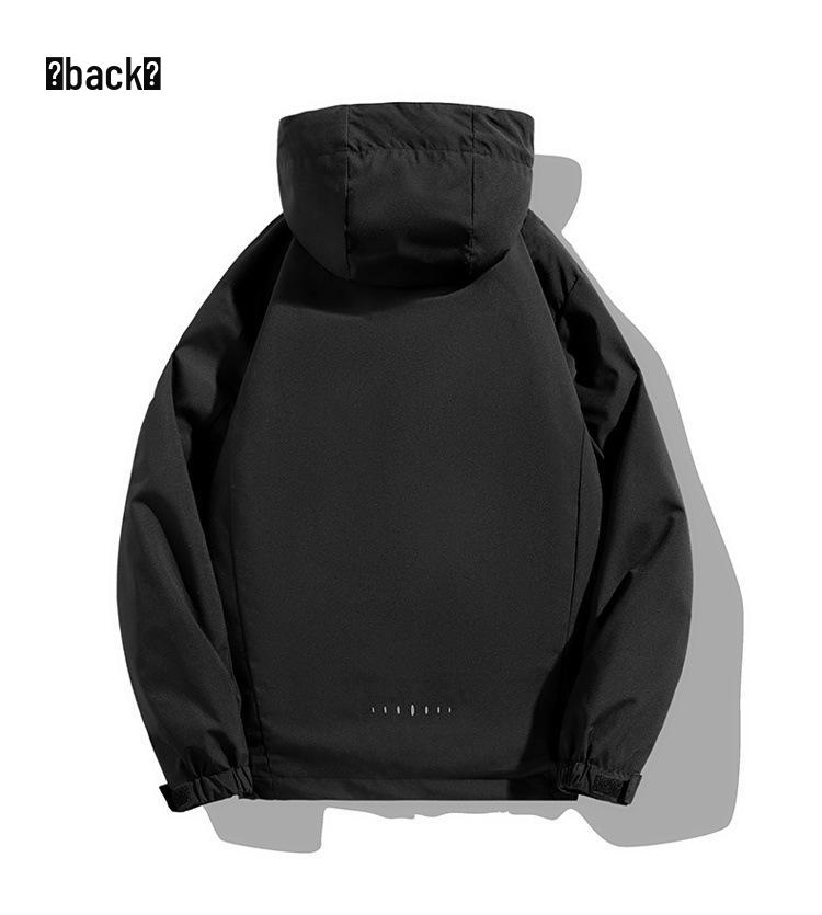 Unisex Silver Fox Fleece 3-in-1 Windbreaker, Detachable Two-Piece Velvet-Thickened Hiking Jacket for Couples