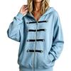 Women's Casual Knit Zip-Up Hooded Cardigan Sweatshirt Jacket for Everyday Wear