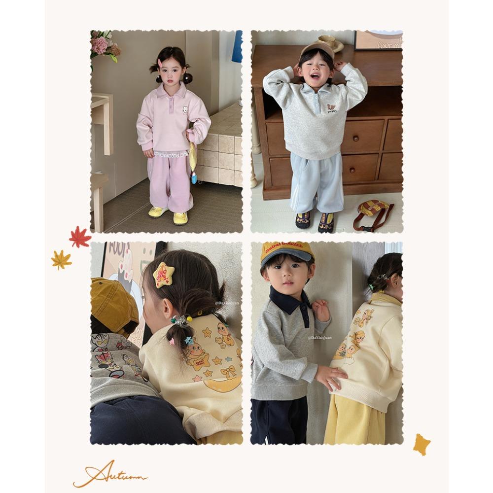 Boys Girls Autumn New Kids Clothes Baby Sweatshirt Pants 2 Piece Set Trendy Children Outfit