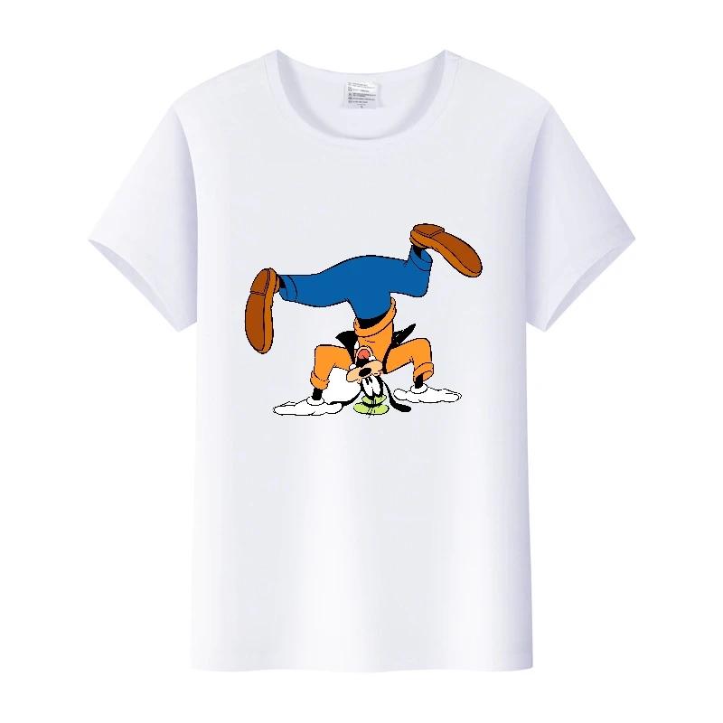 Fashion Cartoon Goofy Goof Clothes Oversized T-shirt Summer White Tees 90S Tops Harajuku Blouses Tshirt Unisex