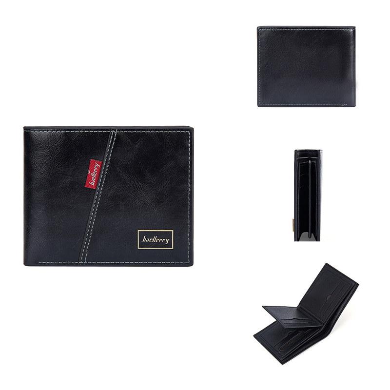 Baellerry RFID Protection Wallets for Men Fashion Business Card Holder Vintage Design Man Purse Wallet