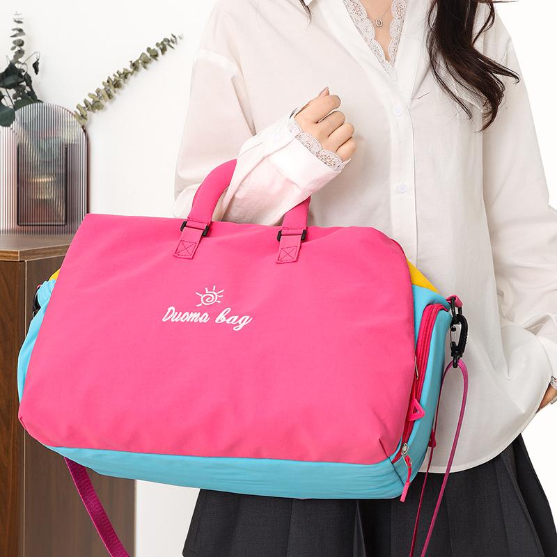 Multi-Pocket Women's Crossbody Bag – Lightweight Soft Cloth Large Capacity Sling In Vibrant Colors for Travel