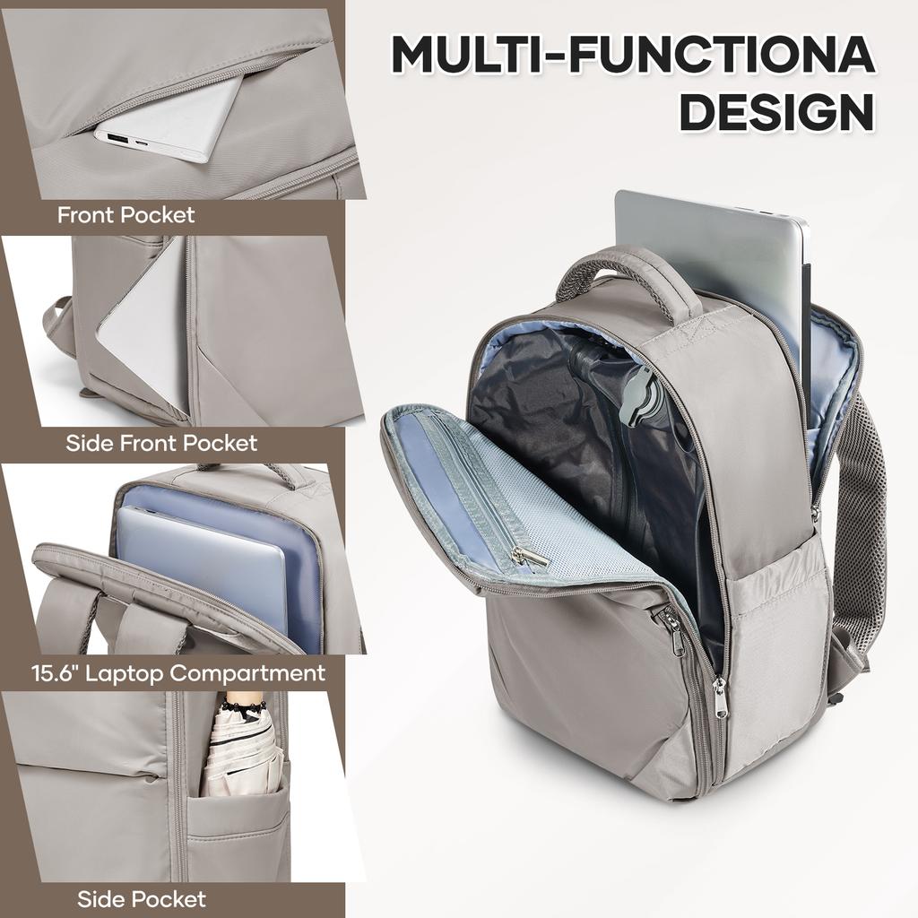 Wanderrucksack mit großem Fassungsvermögen und Vakuum-Kompressionsfach, langlebiges Nylon, ideal für Damen-Reiserucksack, Air-Rucksack