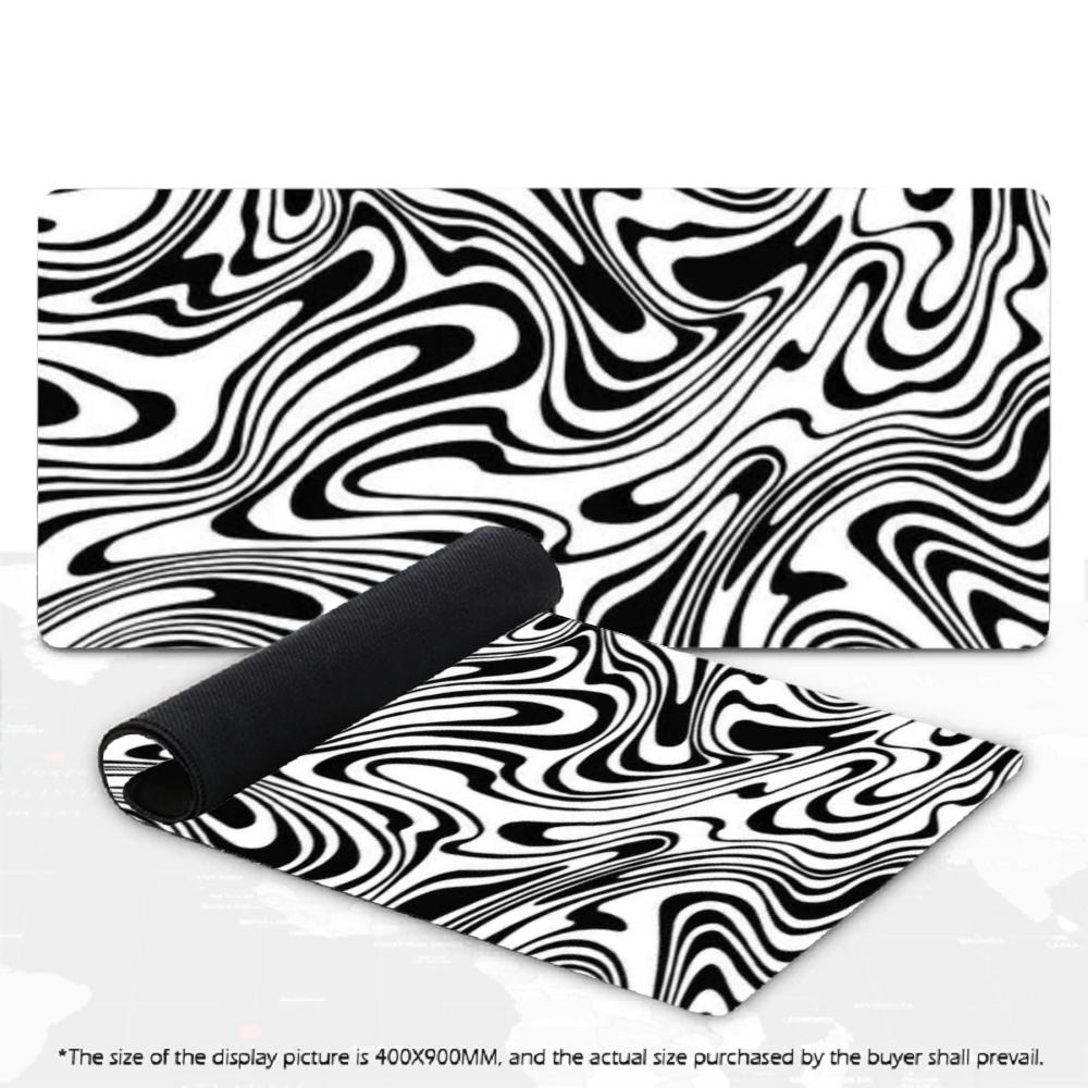 Abstract Topography Line Art Large XXL Mouse Pad Non-Slip Rubber Gaming Keyboard Deskmat Overlocked Game Table Accessories