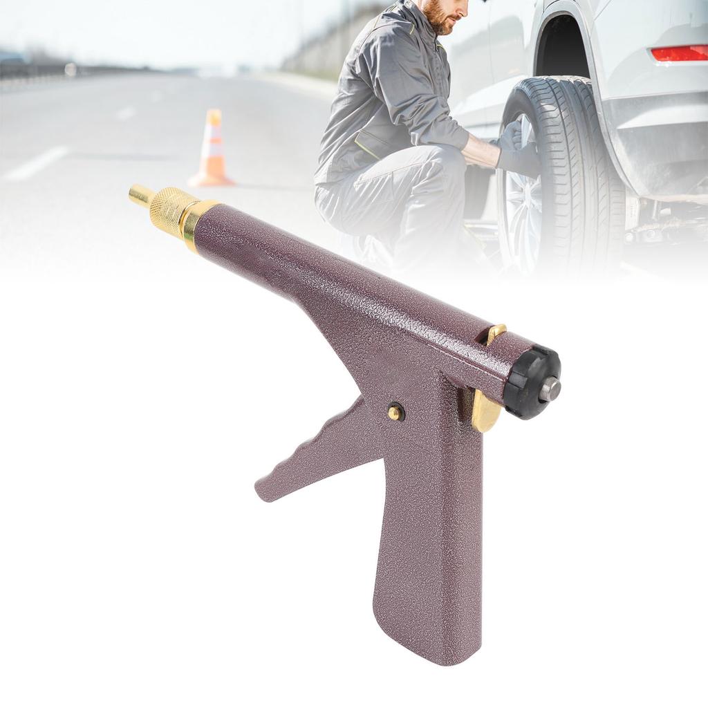 Motorcycle Tire Plugger Repair Tool Kit Tubeless Tire Repair Puncture Plug Tool with 32 Pcs Rubber Plugs for Car Dirt Bike ATV