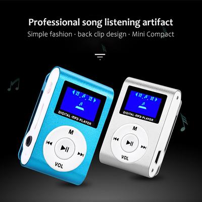 Batterieclip-Unterstützung 32GB TF-Karte FM-Radio Sport-Musik-Player Mini-MP3-Player MP3-Musik-Player