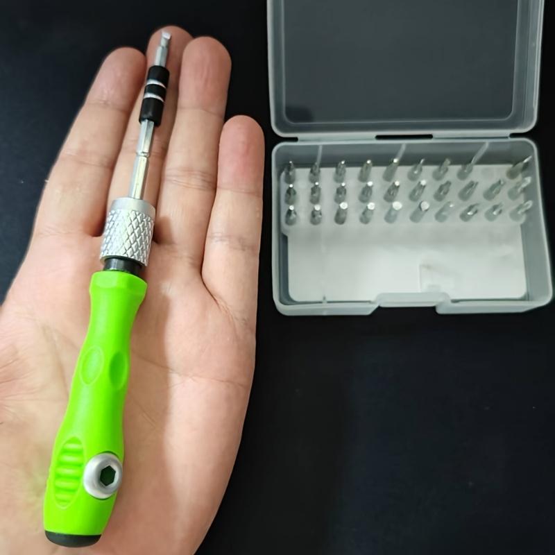 Set șurubelnițe de precizie 32-în-1 pentru repararea laptopurilor și telefoanelor cu biți magnetici