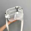 Women's Shoulder Bag PVC Transparent Messenger Crossbody with Adjustable Strap