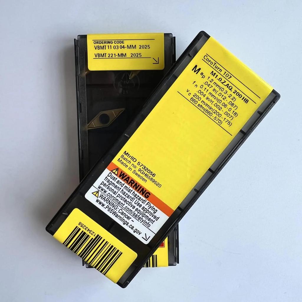 Original Sandvik / VBMT110304-MM 2025  / CNC lathe carbide blade 10 PCS