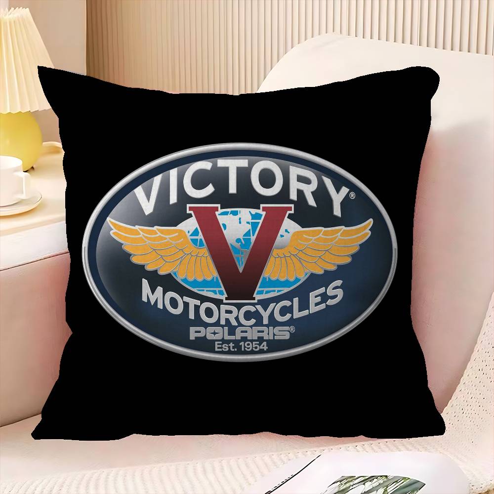 V-Victorys Motorcycles Racing Office Cushion Pillowcase Car Cushion Cover45X45Cm Lumbar Pillowcase Sofa Pillowcover