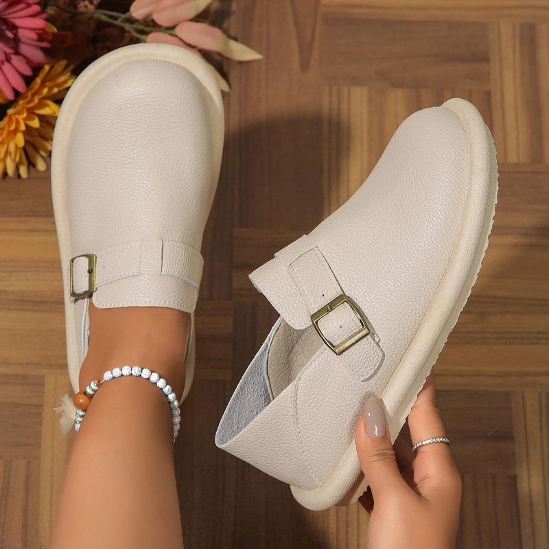 Fashion Designer Flat Shoes Slip-On Fashion Women's Shoes Casual Shoes Breathable Women's Sandals Leather Summer