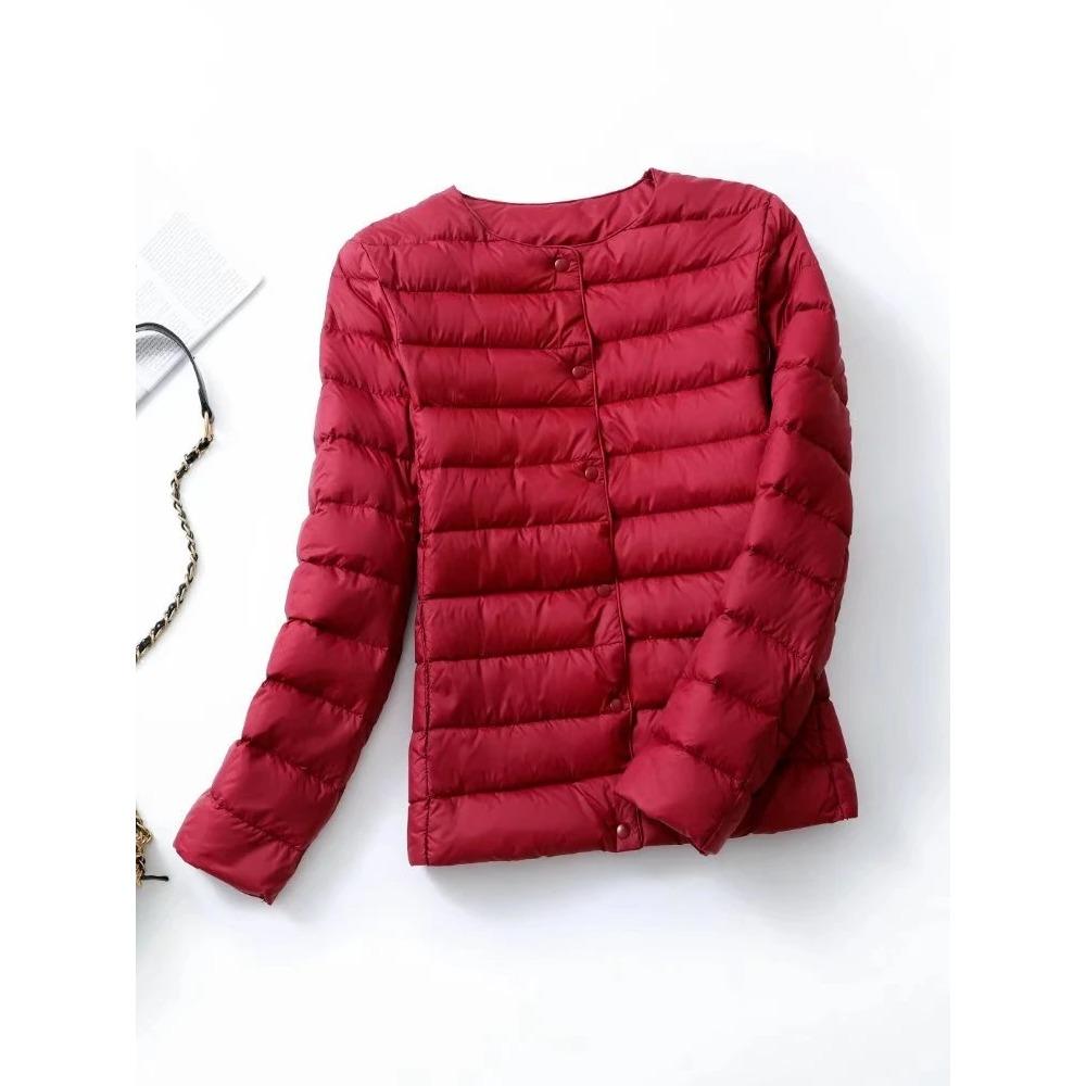 Ultraleichte Daunenjacke für Damen, mattes Gewebe, leichte Jacke, warm, winddicht, Parka, Damen-Daunenjacken plus Mäntel