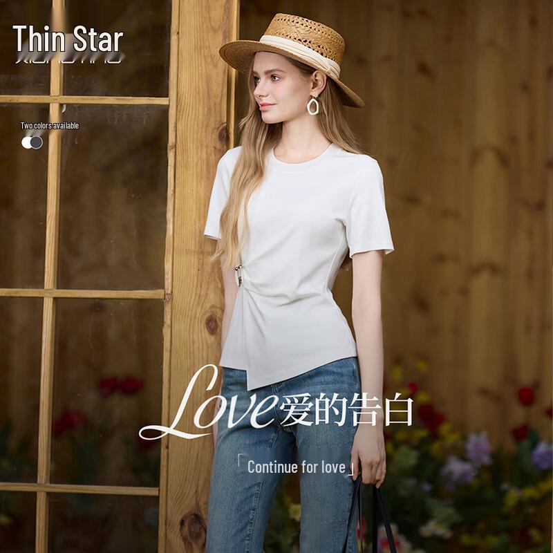 Xiangying Women s Short Sleeve Slim Fit T-Shirt S