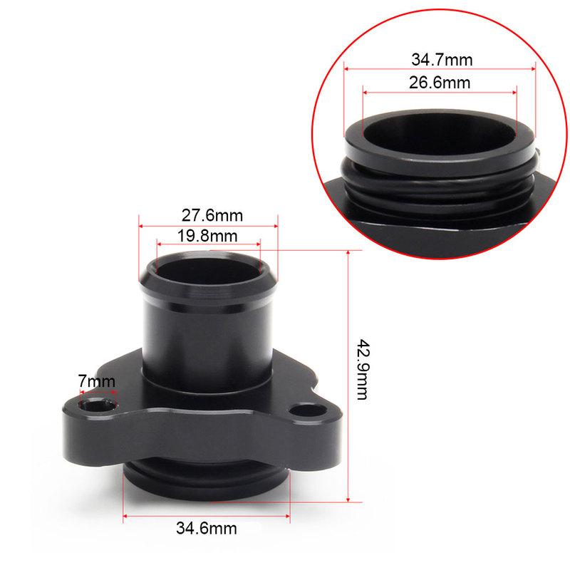 Car Aluminum Water Hose Connector Pipe Fitting Plug with Clips Auto Accessories for BMW 335i N52 330i 11537541992 11537544638