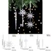 Stunning Christmas New Decorations Clear Ice Stick Hangings For Festive Tree Arrangement Snowflakes Featuring