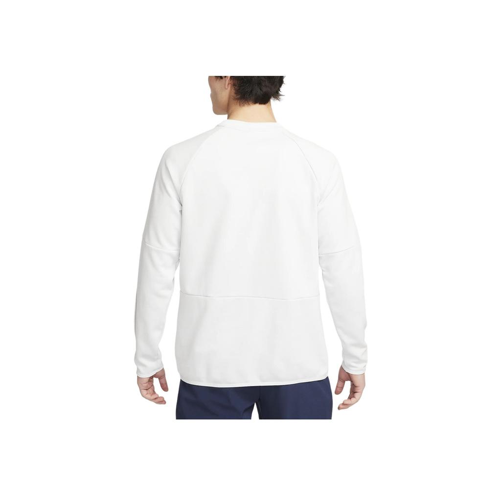 Nike Quick-Dry Knit Training Letter Dry Fleece Fitness Crew Neck Casual Long Sleeve Raglan T-Shirt Men Tops White FN3290-025