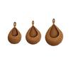Hanging Vegetable Storage Basket Set 3 Pieces Woven Cotton Rope Wall Mounted Fruit Basket Organizer Net Pouch for Kitchen and Home